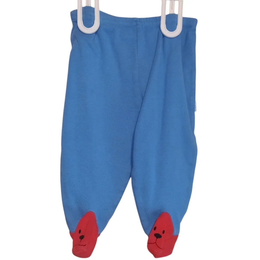 Bon Bébé Red and Blue 2-piece Baby Outfit with Lion Design Size 6-9 (19-26lbs)!